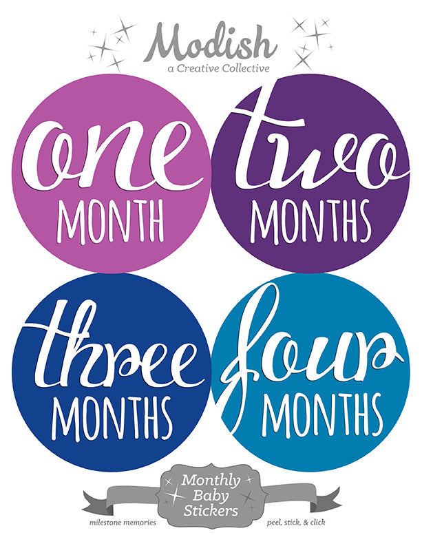 Month Stickers Sticker for Sale by kamrynharris18