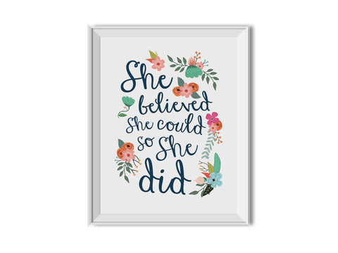 She Believed - Art Print