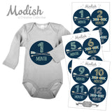 Tribal Arrows Baby Boy Month Stickers