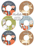 Woodland Tribal Animals Monthly Baby Stickers