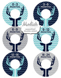 Deer Antlers Woodland Monthly Baby Stickers