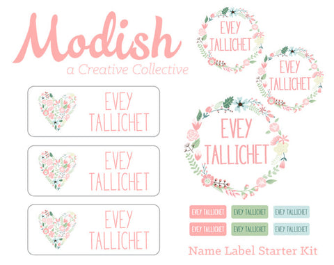 Minted Kids Name Labels - Seeking Lavender Lane