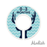 Deer Antlers Woodland Aqua Closet Dividers