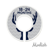 Deer Antlers Woodland Aqua Closet Dividers