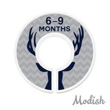 Deer Antlers Woodland Aqua Closet Dividers