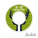 Deer Antlers Woodland Green Closet Dividers