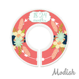 Arrow Tribal Flowers Closet Dividers