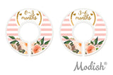 Gold Heart Pink Stripes Closet Dividers
