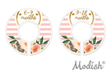 Gold Heart Pink Stripes Closet Dividers