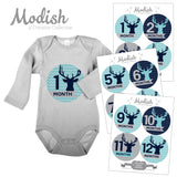 Deer Antlers Woodland Aqua Closet Dividers