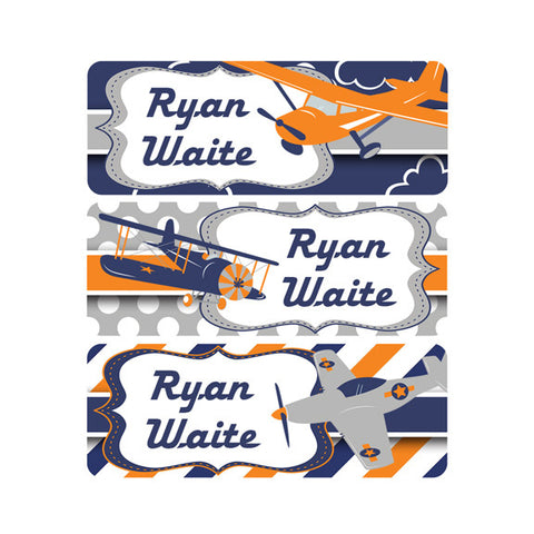 Name Labels for Daycare  Airplane Daycare Labels