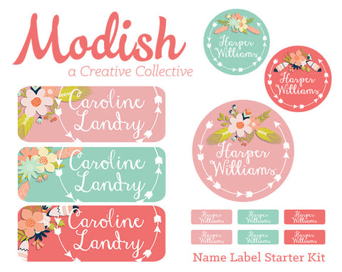 30 x Customized Name Labels | Perfect Kids Daycare and School Supplys Tag  Labels | Cute Children's Name Label Pack - Waterproof Safe