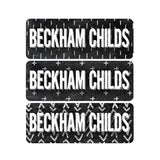 Tribal, Chalkboard, Black, White, Girl Name Labels